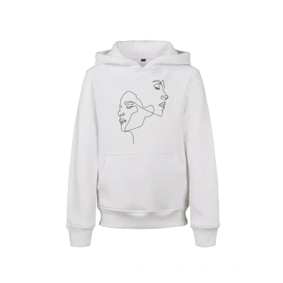 Abbildung von Mister Tee ONE LINE FIT Kapuzenpullover für Kinder, Größe: 146/152, White