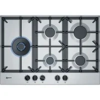 Abbildung von NEFF T27DS79N0 Gaskochfeld N70, autarker Gasherd 75 cm breit, FlameSelect, Spülmaschinenfeste Topfträger, Einhand Taktfunkenzündung, Edelstahl