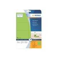Abbildung von HERMA Etiketten neon grün 99,1x67,7mm Special A4 LaserCopy 160 Stück