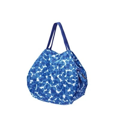 Abbildung von Shupatto Japanische Einkaufstasche, kompakt, faltbar, Größe M, Ozean, Blau, 32 x cm, modern, Zeitgenössisch