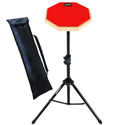 Abbildung von keepdrum DP RD SET Practice Pad Rot mit Übungspadständer und Bag