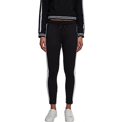 Abbildung von Urban Classics Ladies Interlock Jogpants Jogginghose, Damen, Größe: Large, Black/white