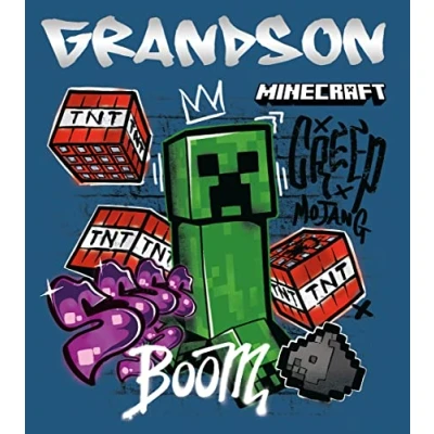 Abbildung von Danilo Promotions LTD Geburtstagskarte für Enkel, Minecraft Ihn