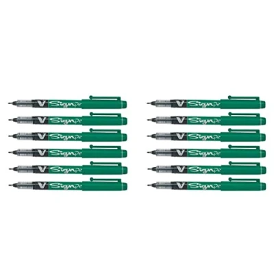 Abbildung von Pilot V Sign Pen Flüssigtinte 2,0 mm Spitze, grün, 12 Stück