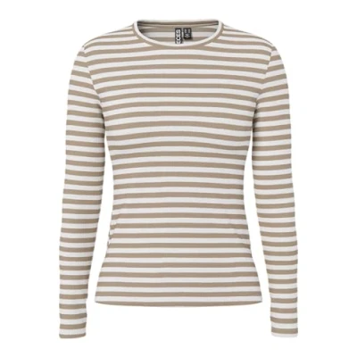 Abbildung von Pieces RUKA Langarmshirt, Damen, Größe: XS, Silver mink