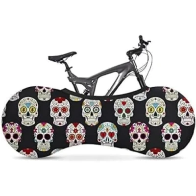 Abbildung von Velo Sock Unisex Erwachsene Skulls Bike Cover, PASST FÜR 99% FAHRRÄDER