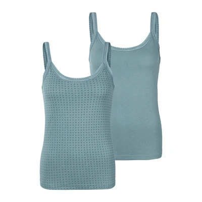 Abbildung von Lascana 2 PACK Unterhemd/shirt, Damen, Größe: 32/34, Mint