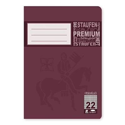 Abbildung von 10 x Staufen Oktavheft Premium A6 32 Blatt kariert