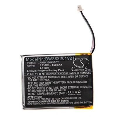 Abbildung von vhbw Akku Ersatz für Sennheiser 507271 88, AHB413645PCT Wireless Headset Kopfhörer (650mAh, 3,7V, Li Polymer)