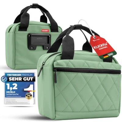 Abbildung von MIVELO Lenkertasche Fahrrad für KLICKfix Fahrradtasche Lenker wasserabweisend &amp; geräumig Tasche E Bike tauglich (Mint)