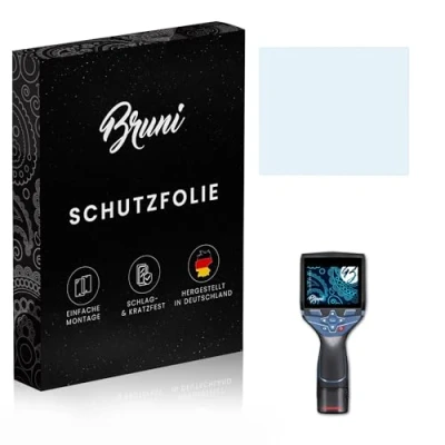 Abbildung von Bruni Schutzfolie kompatibel mit Bosch GTC 400 C Folie, glasklare Displayschutzfolie (2X)