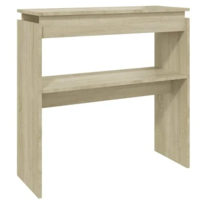 Abbildung von vidaXL Konsolentisch Konsole Beistelltisch Flurtisch Sideboard Ablagetisch Wandtisch Frisiertisch Schminktisch Sonoma Eiche 80x30x80cm Holzwerkstoff