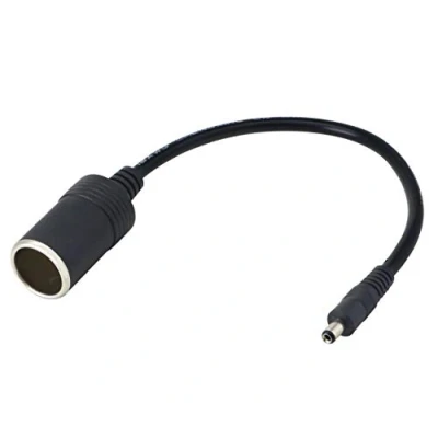 Abbildung von CERRXIAN 12/24 V Zigarettenanzünder Stecker, weiblich, DC 5,5 mm x 2,1 auf Buchse, Adapter für Kfz Ladekabel