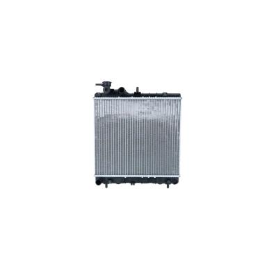 Abbildung von NRF 53257 Kühler, Motorkühlung Aluminium 401 355 24 mit Anbauteilen Kühlrippen gelötet HYUNDAI: Atos