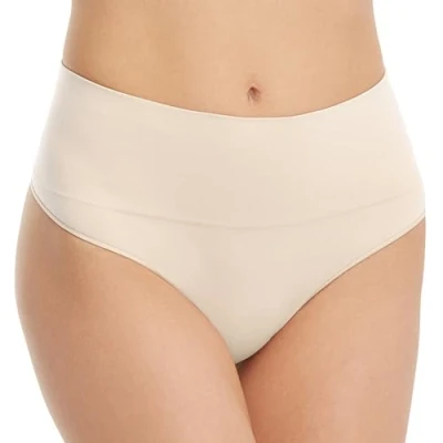 Abbildung von Spanx Damen Thong Shapewear Unterhose, Softnude, XS EU