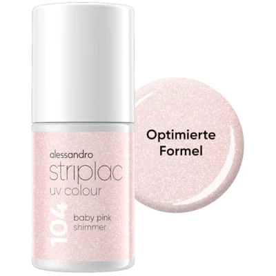 Abbildung von Alessandro Striplac UV Colour 6,5 ml Baby Pink Shimmer