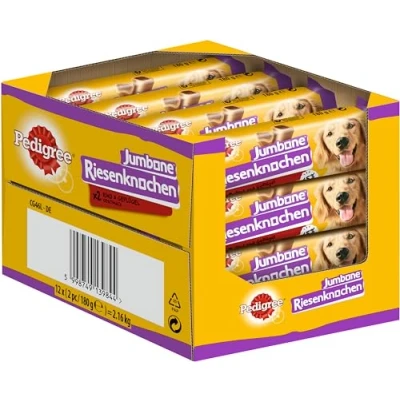 Abbildung von Pedigree Hundesnacks Riesenknochen für mittelgroße Hunde mit Rind &amp; Geflügel, 24 Stück (12 x 2 Stück)