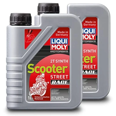 Abbildung von 2x LIQUI MOLY 1053 Motorbike 2T Synth Scooter Street Race Motorrad Motoröl 1L