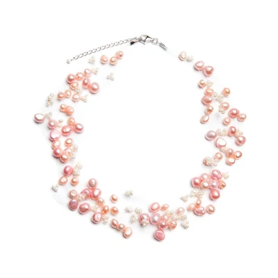 Abbildung von Valero Pearls Halsketten Halskette, Damen, Größe: One Size, White