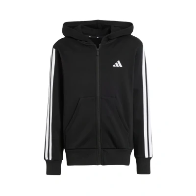 Abbildung von adidas Unisex Kinder Essentials Full Zip Hoodie Hooded Sweatshirt, Black/White,