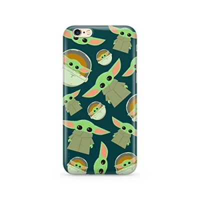 Abbildung von ERT GROUP und Offiziell Lizenziertes Star Wars Baby Yoda Handyhülle für iPhone 6 Plus, Case, Hülle, Cover aus Kunststoff TPU Silikon, schützt vor Stößen Kratzern SWPCBYODA1528, mehrfarbig