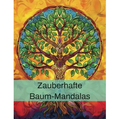 Abbildung von Zauberhafte Baum Mandalas: Kreatives Malbuch für Entspannung und Meditation: 50 Einzigartige Designs zur Förderung von Achtsamkeit innerer Ruhe