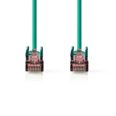 Abbildung von Nedis CAT6 Netzwerkkabel RJ45 Stecker S/FTP 10.0 m Rund LSZH Grün Label