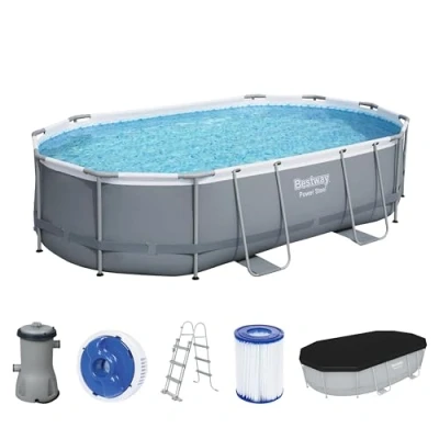 Abbildung von Oval Pool Set 16 x 10 42/4.88m 3.05m 1.07m Power Steel Bestway