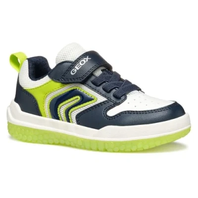 Abbildung von Geox Light UP Buzzerlight BOY Sneaker low für Kinder, Größe: 37, Navy/lime Schuhe