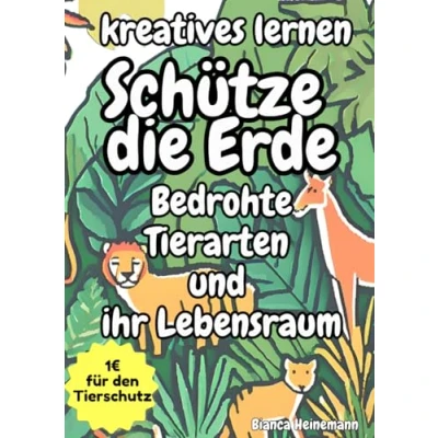 Abbildung von Schütze die Erde: bedrohte Tierarten und ihr Lebensraum Malbuch