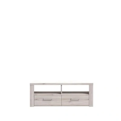 Abbildung von FORTE Portland TV Unterschrank mit 2 Schubladen, Holzwerkstoff, Sandeiche, 41 x 126,9 52 cm
