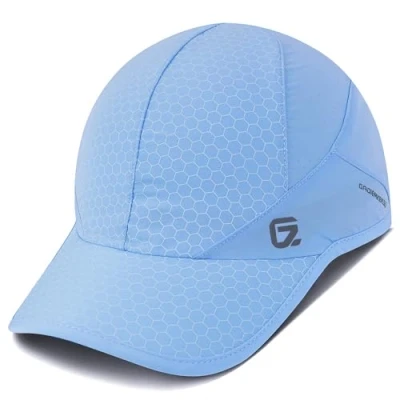 Abbildung von Sport Cap,Soft Brim Lightweight Waterproof Running Hat Breathable Baseball Cap Quick Dry Caps Cooling Portable Sun Hats for Men and Woman Performance Workouts Outdoor Activities Sky Blue