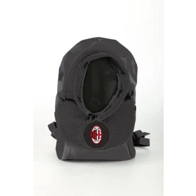 Abbildung von AC Milan Petcarrieracmilan, Rucksack, für Hunde und Katzen, offizielles Produkt, Unisex, Erwachsene, Schwarz, Standard