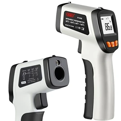 Abbildung von XinJiaYi Infrarot Thermometer 58 F 788 (nicht für Menschen), Laser Temperaturpistole Pizzaofen, berührungslose Thermometerpistole Kochen/Grillen/Gefrierschrank Grau
