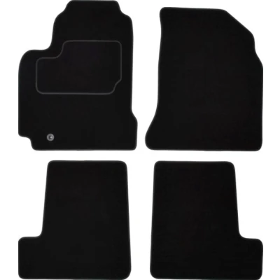 Abbildung von MAMMOOTH A041 TOY310 PRM 01 Fußmattensatz Textil vorne und hinten 4 schwarz Maßgefertigt TOYOTA: RAV4 II SUV