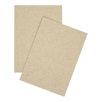 Abbildung von DIN A6 Karten Set Blanko zum Basteln und Selbstgestalten wahlweise mit runden Ecken oder Vintage Kontur 300 g/m² Kraftpapier Graspapier Tonkarton Fotokarton (Graspapier eckig, 100 Karten)