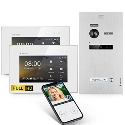 Abbildung von Balter EVO HD WLAN Video Türsprechanlage (Einfamilienhaus, Komplettsett, Full Kamera, mit App)