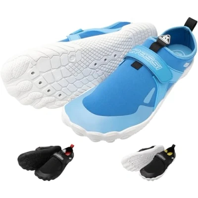 Abbildung von CRESSI Unisex Adult Geko Shoes Azure/White 44 Seeschuh Ideal für EIN intensives Erlebnis in der aquatischen Umwelt mit direkter Verbindung zum Meeresboden, Hellblau/Weiß