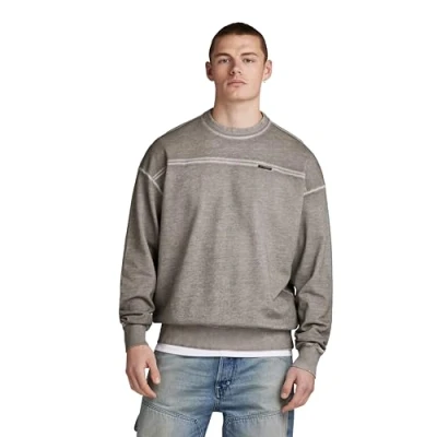 Abbildung von G Star Garment DYED Loose Sweatshirt, Herren, Größe: XL, Elephant skin gd
