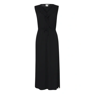 Abbildung von ICHI Ihmarrakech DR Freizeitkleid, Damen, Größe: Medium, Black