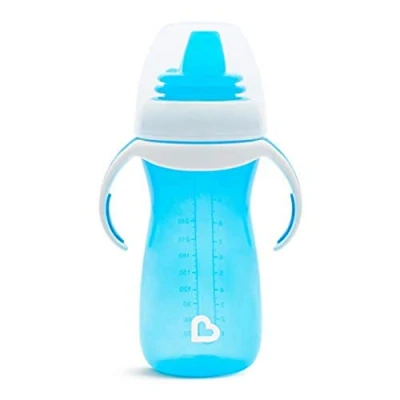 Abbildung von Munchkin Gentle Trinklernbecher mit weichem Trinkschnabel, 300 ml, blau