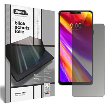 Abbildung von dipos I Blickschutzfolie matt kompatibel mit LG G7 ThinQ Sichtschutz Folie Display Schutzfolie Privacy Filter