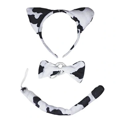 Abbildung von Petitebelle Stirnband Bowtie Schwanz Kostüm für Erwachsene Einheitsgröße cow1