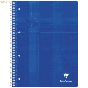 Abbildung von 5 x Clairefontaine Kollegblock A4 kariert 4 farbig 120 Blatt so