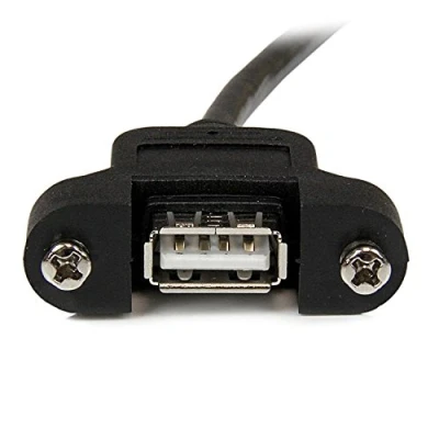 Abbildung von StarTech.com 60cm USB A Blendenmontage Kabel Bu/St, Verlängerungskabel, Einbaubuchsen Verlängerung