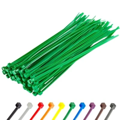 Abbildung von Gocableties Kabelbinder 100 Stück Grün, 300 mm x 3,6 mit 18,2 kg Zugfestigkeit, UV Beständig Set
