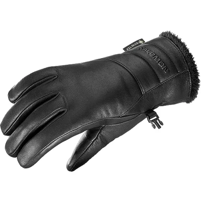 Abbildung von Salomon Native Gore Tex Handschuhe Damen, Wetterschutz, Style, Einfach zu benutzen, Deep Black, M
