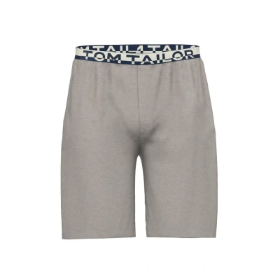 Abbildung von TOM Tailor Bermuda Nachtwäsche Hose, Herren, Größe: 52, Grau mittel melange
