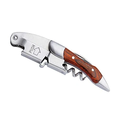 Abbildung von Cilio 0000205053 Kellner Korkenzieher Legno, Holz, silber, 12 x 2,8 1,6 cm