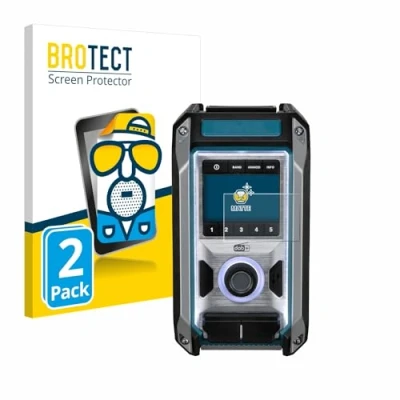 Abbildung von BROTECT Entspiegelungs Schutzfolie für Makita DMR115 (2 Stück) Matte Displayschutz Folie, Anti Reflex, Fingerprint